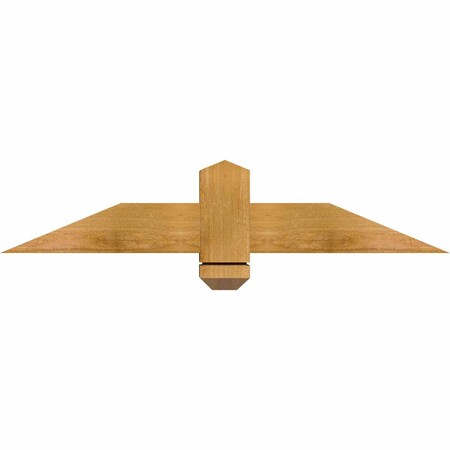 Ekena Millwork Eugene Rough Sawn Timber Gable Bracket, Western Red Cedar, 36"W x 7"H x 4"D x 4"F, 5/12 Pitch GBW036X07X0404EUG00RWR